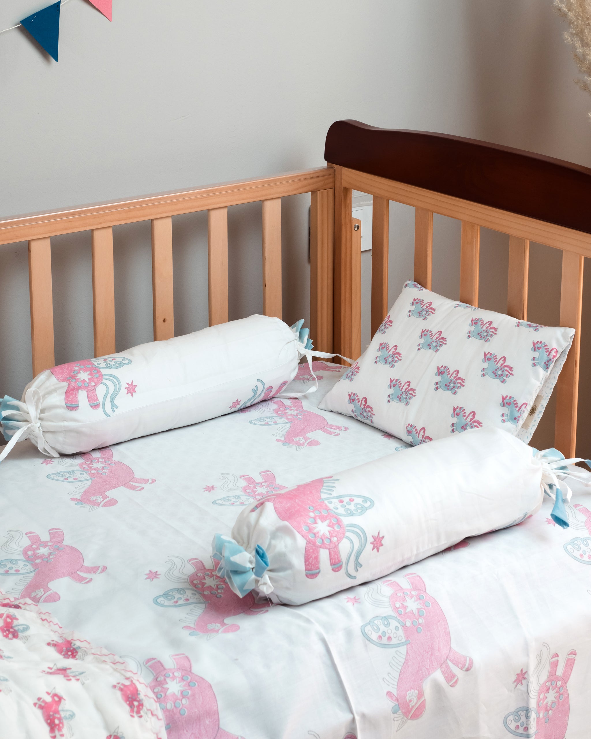 Magical Unicorn Pillow & Bolster Set