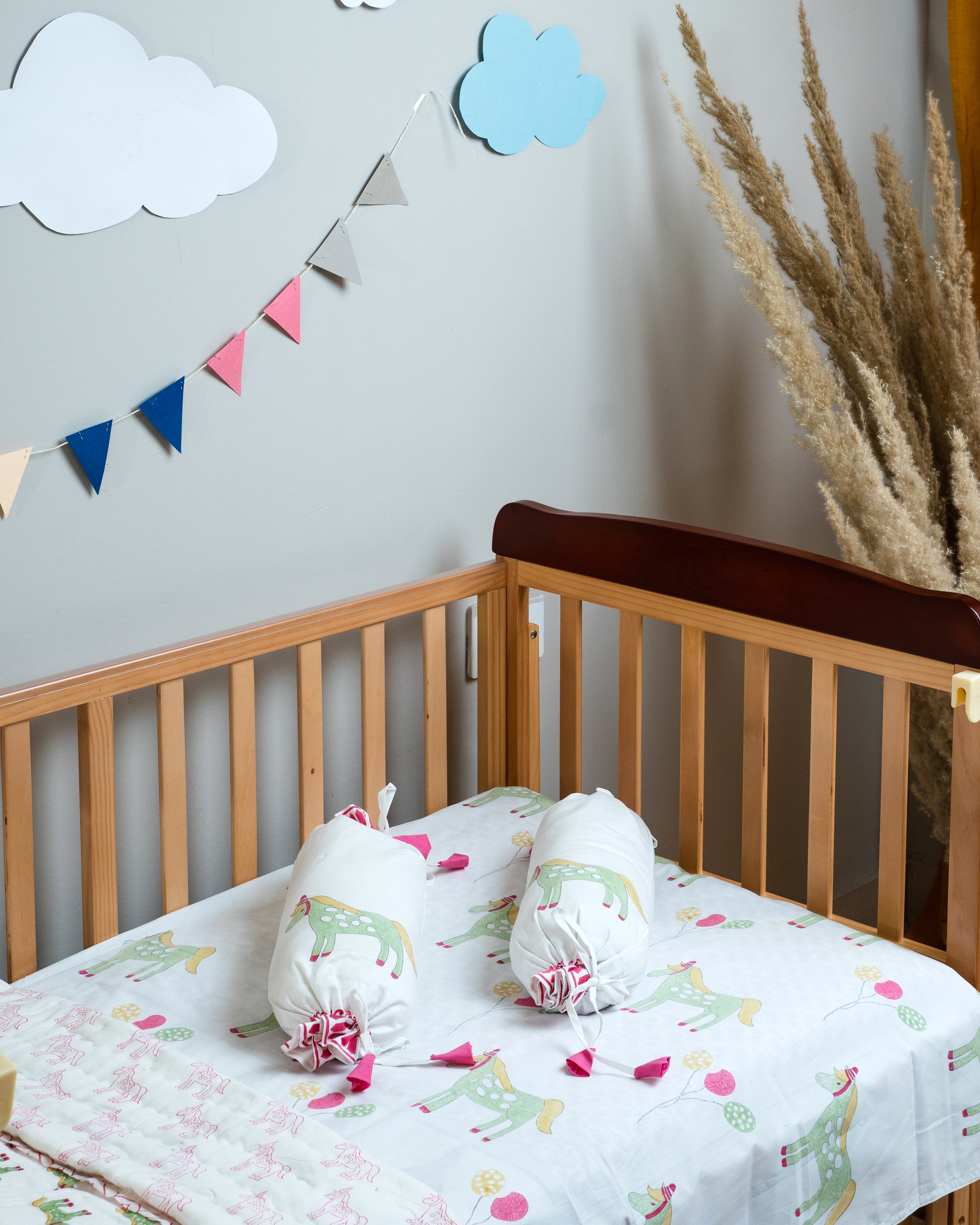 Equestrian Horse Pillow & Bolster Set