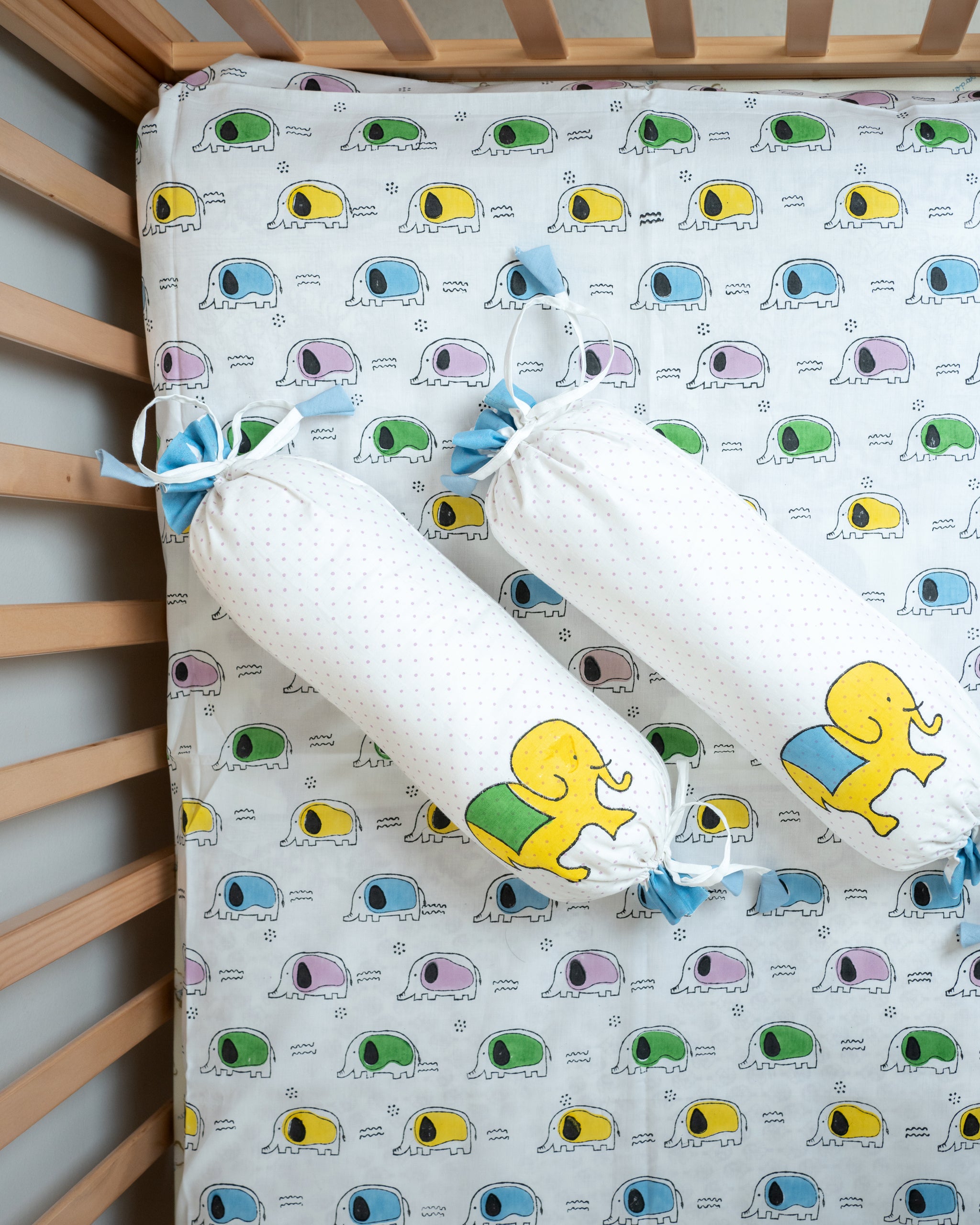 Regal Elephant Pillow & Bolster Set