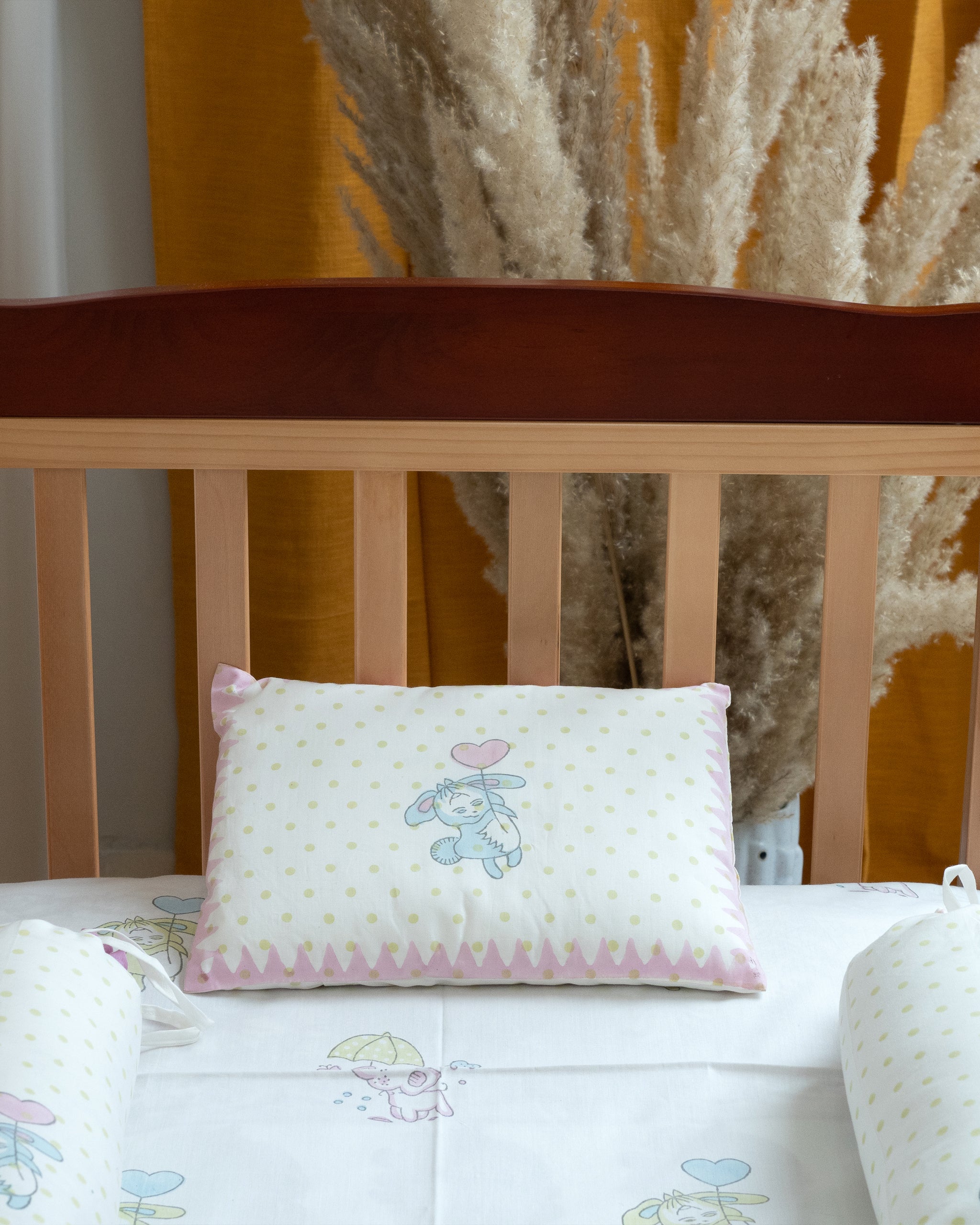 Cartoon Jerry Pillow & Bolster Set