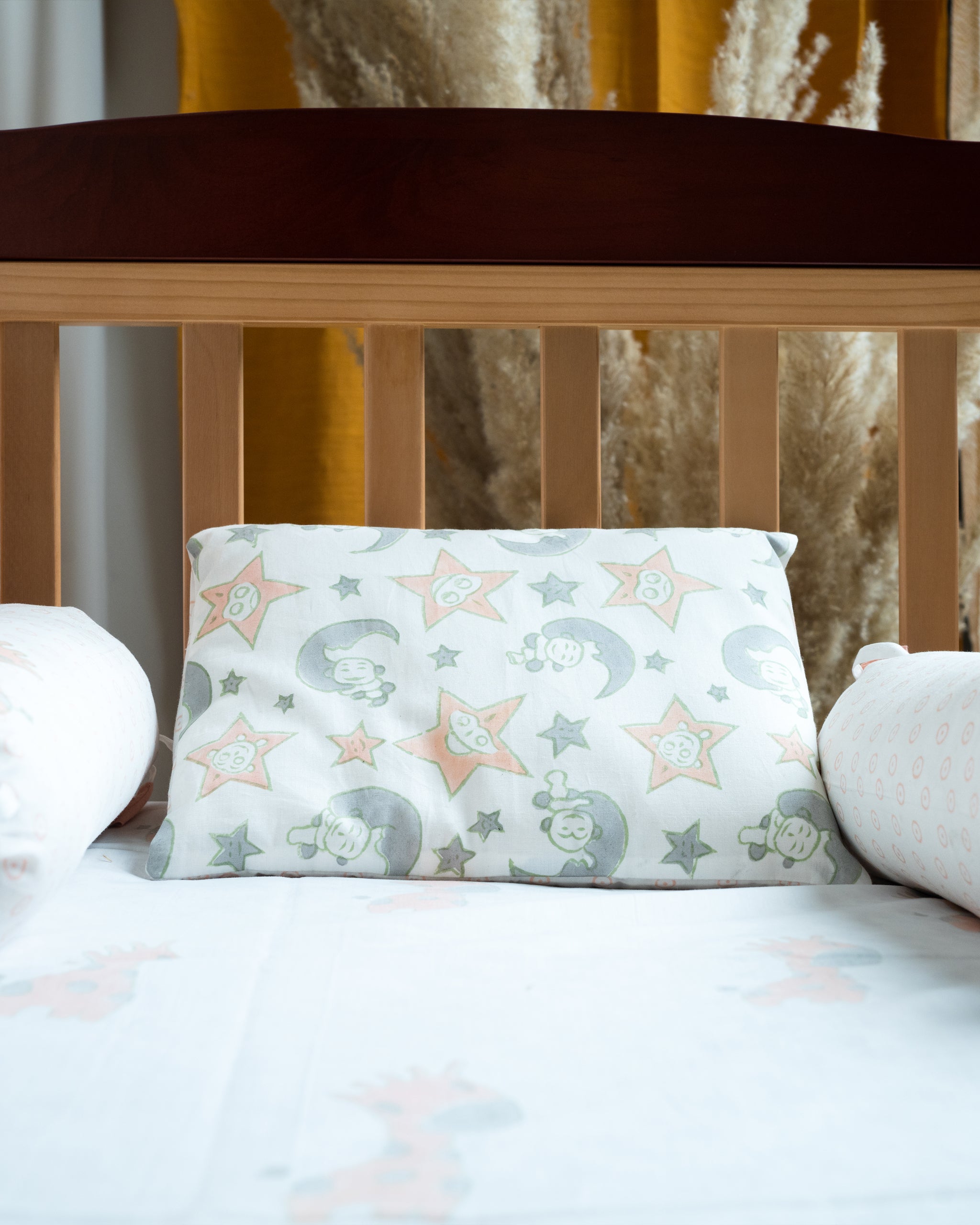 Giraffe Family Pillow & Bolster Set