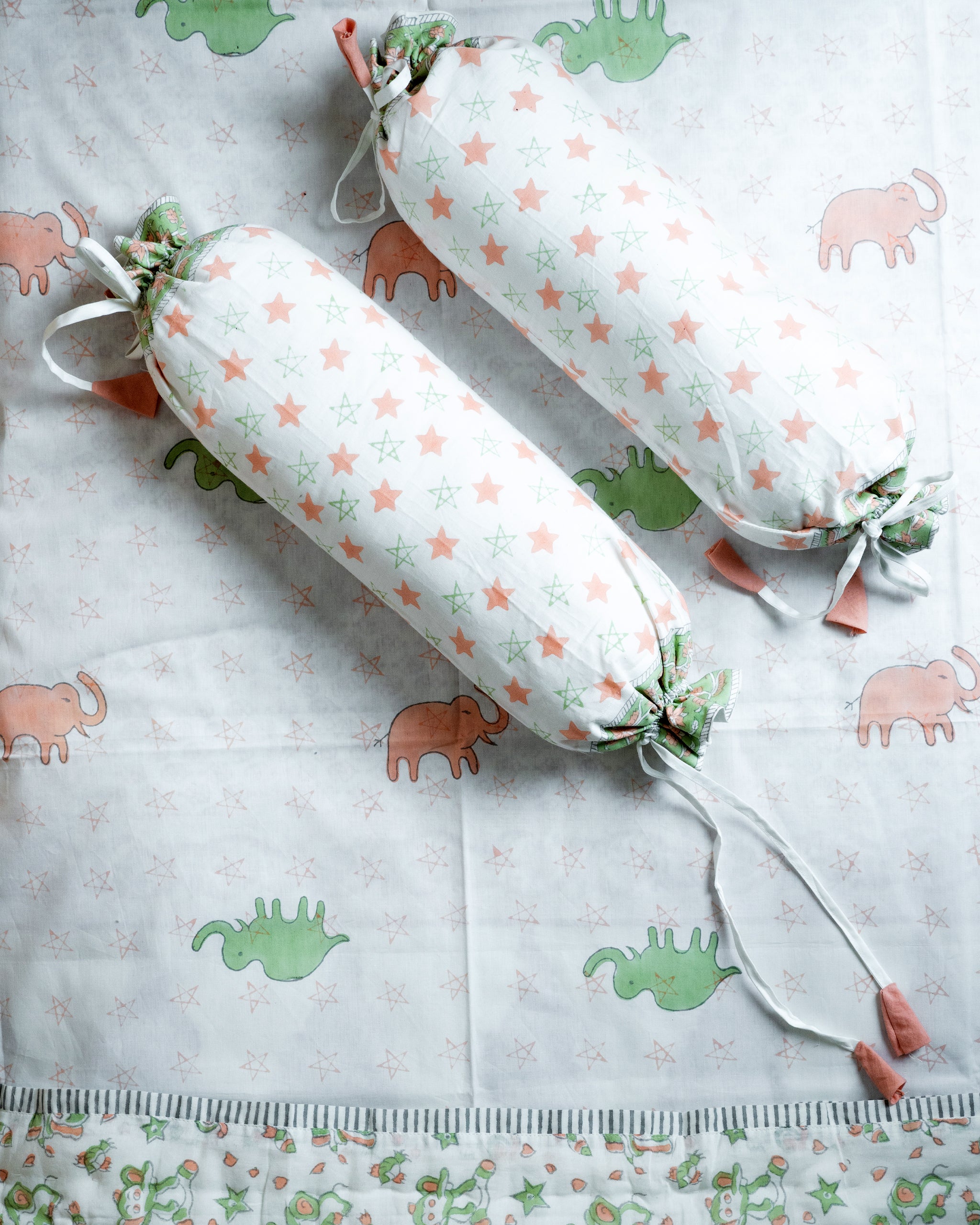 Chota Hathi Pillow & Bolster Set