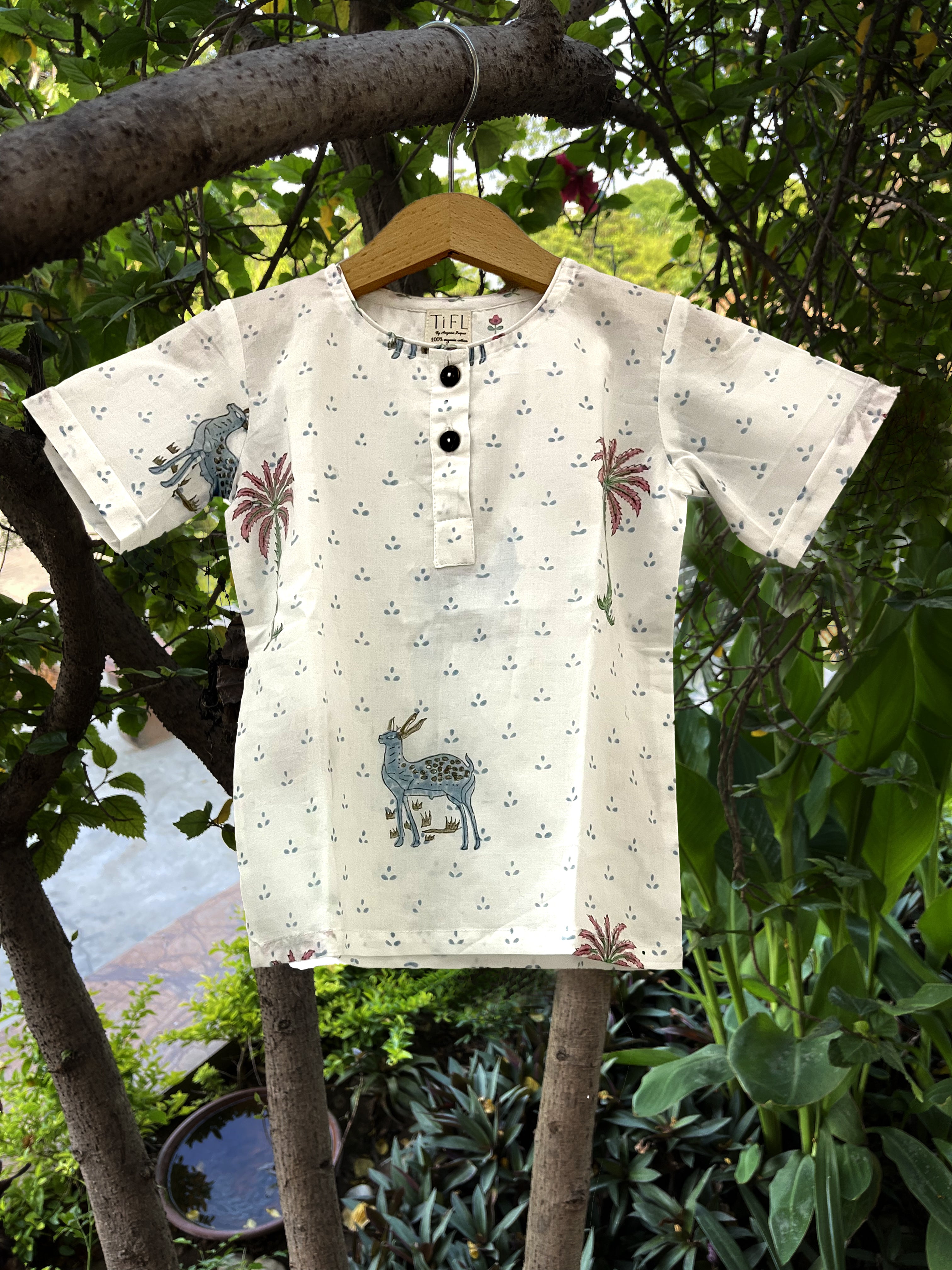 Casual Kid Wear with Adventurous Forest Print