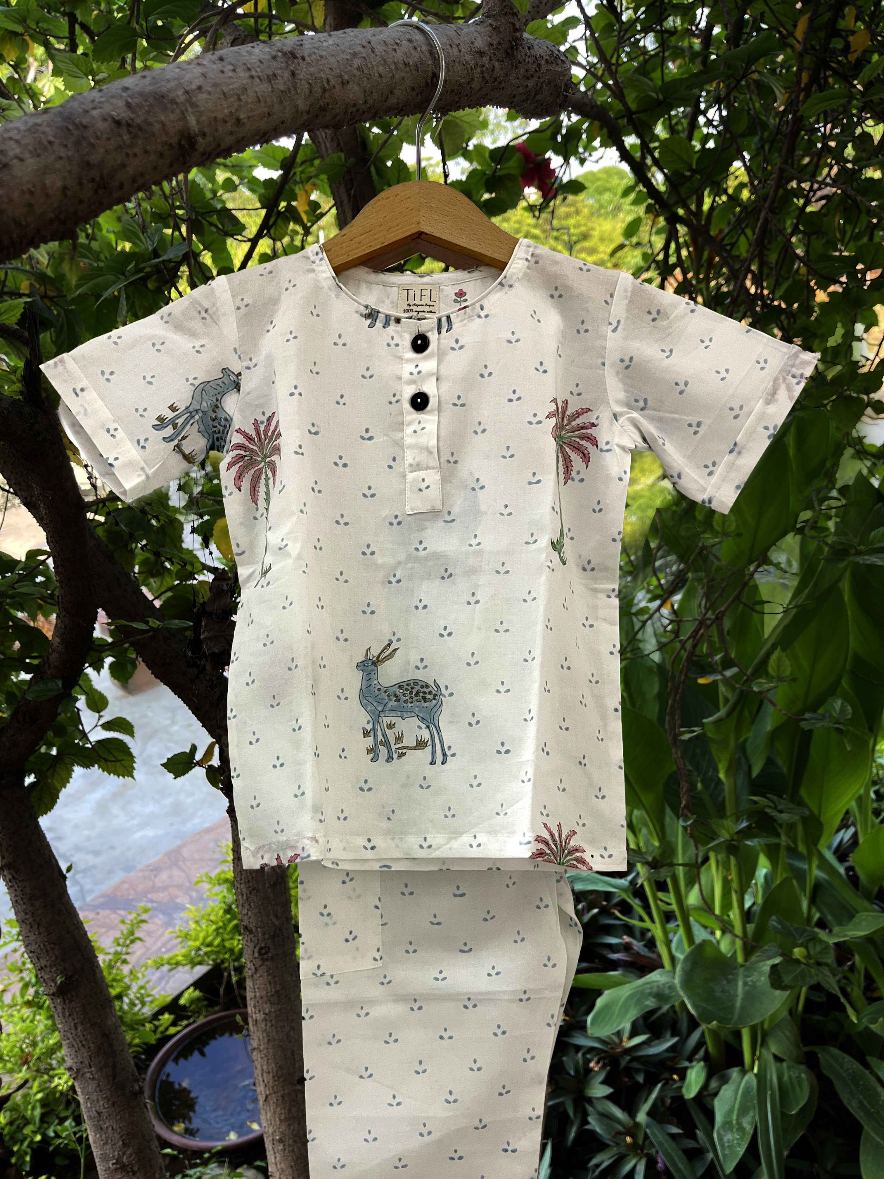 Casual Kid Wear with Adventurous Forest Print